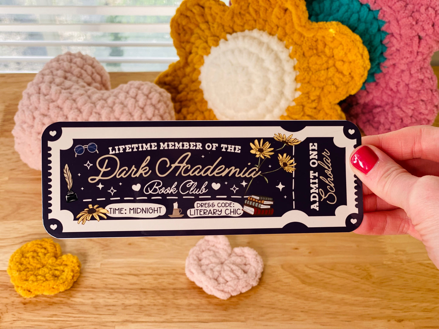 Dark Academia Bookmark, Dark Fantasy Reader Bookmark, Fantasy Book Club