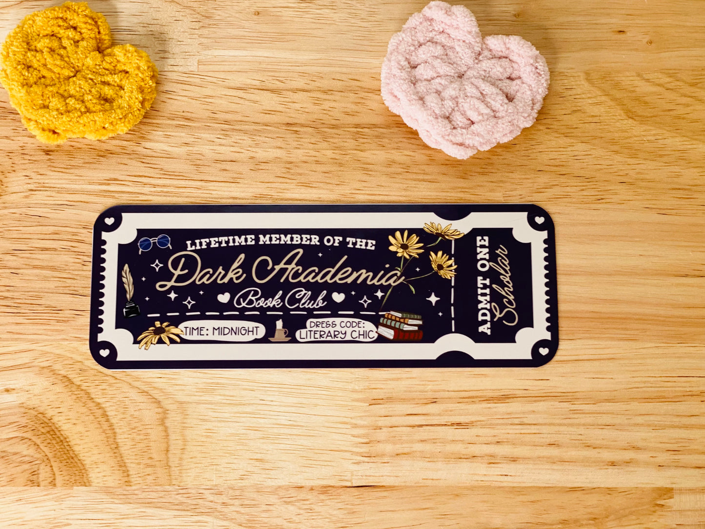 Dark Academia Bookmark, Dark Fantasy Reader Bookmark, Fantasy Book Club