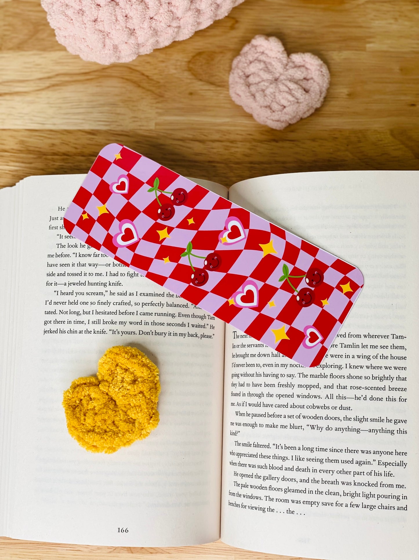 Retro Bookmark Set, Pink Cowgirl Bookmark, Pink Sparkle Bow Bookmark, Red Cherry Bookmark, Bookmarks for Girls