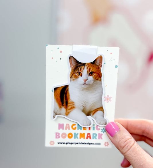 Short Hair Cat Magnetic Bookmark