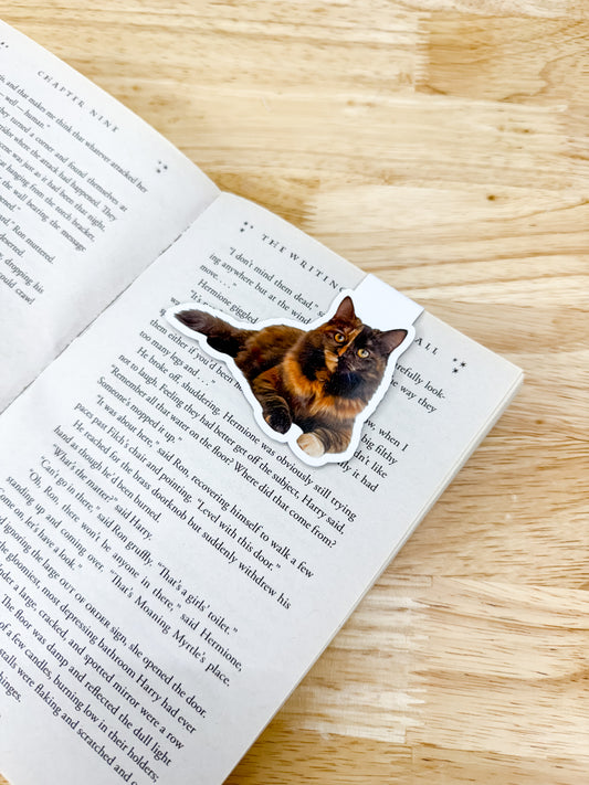 Tortoise Cat Magnetic Bookmark