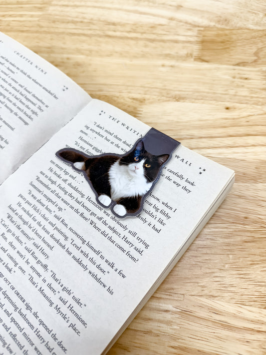 Tuxedo Cat Magnetic Bookmark