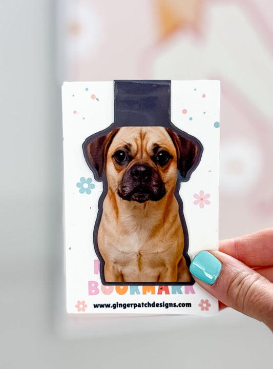 Pugle Dog Magnetic Bookmark