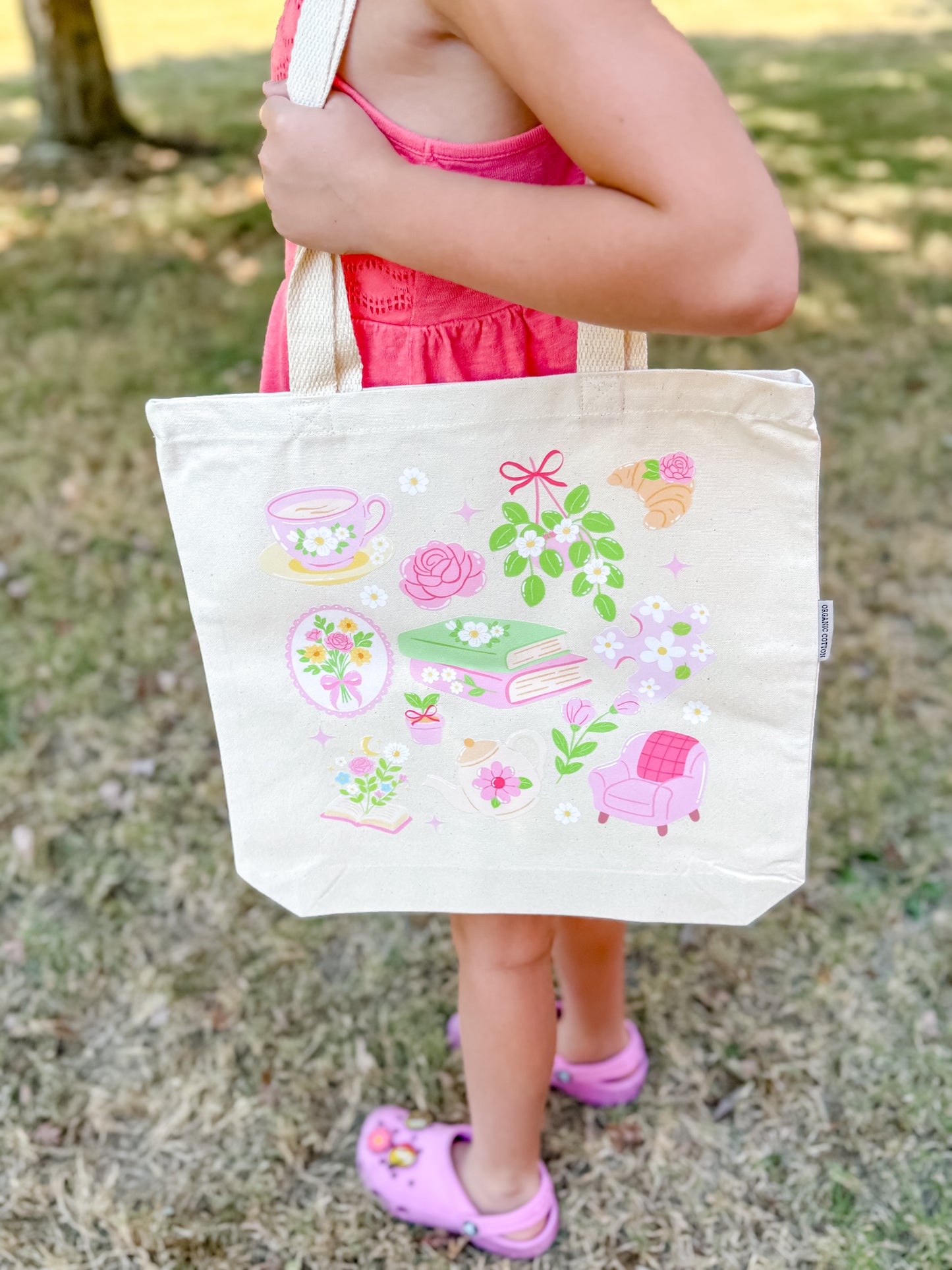 Whimsical Cozy Home Canvas Tote Bag