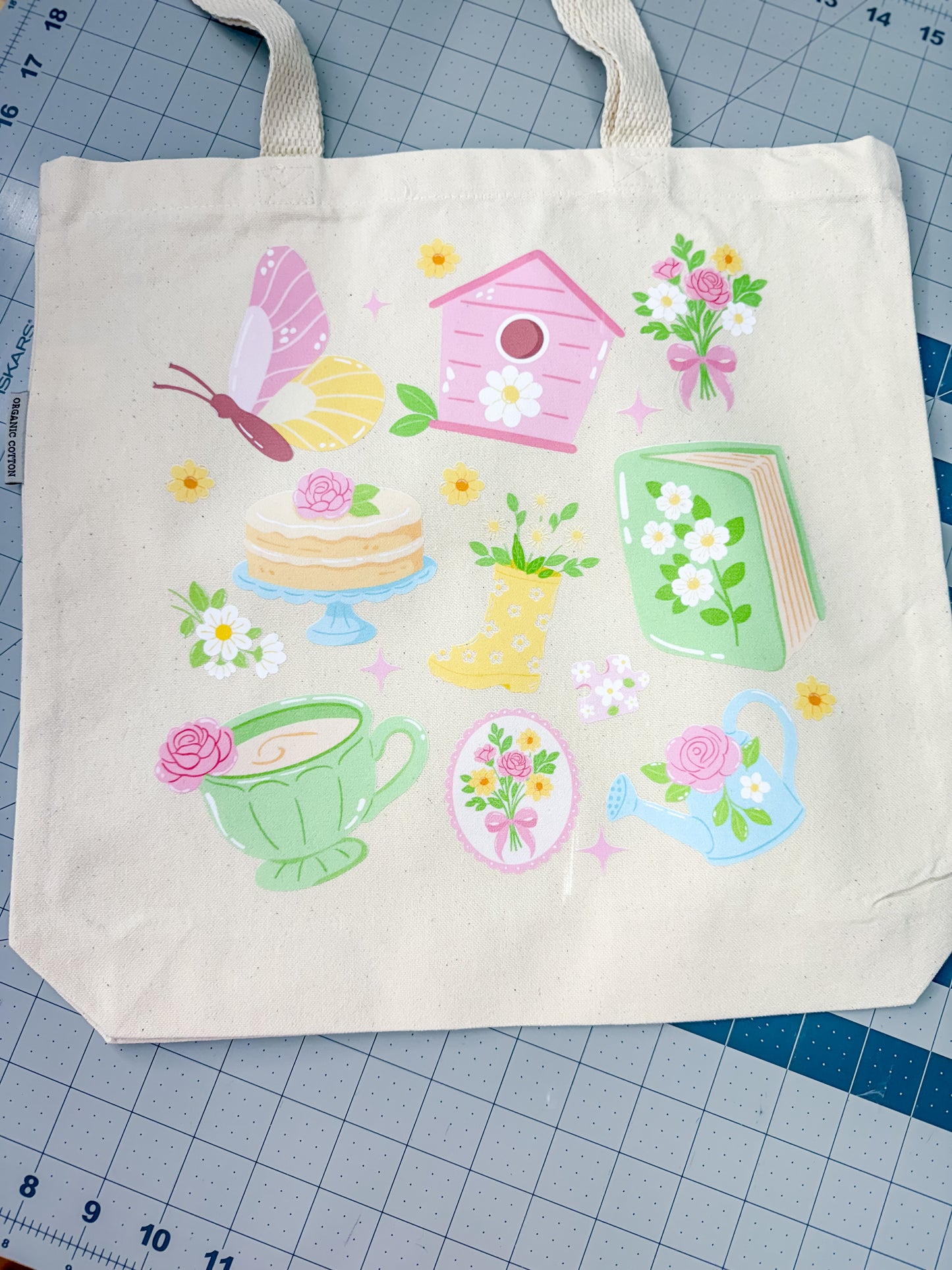 Whimsical Gardening Canvas Tote Bag