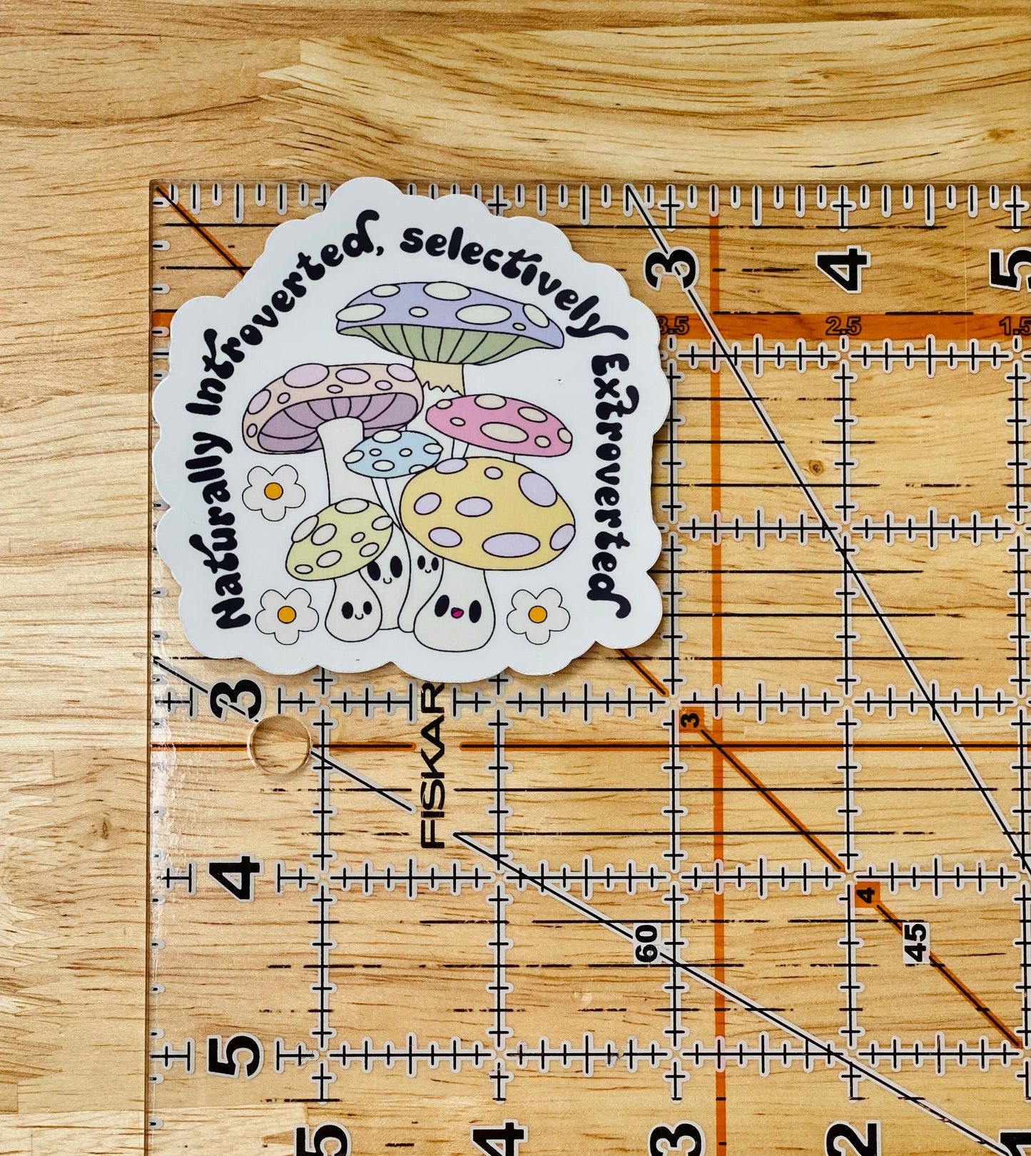 Naturally Introverted Selectively Extroverted Retro Sticker