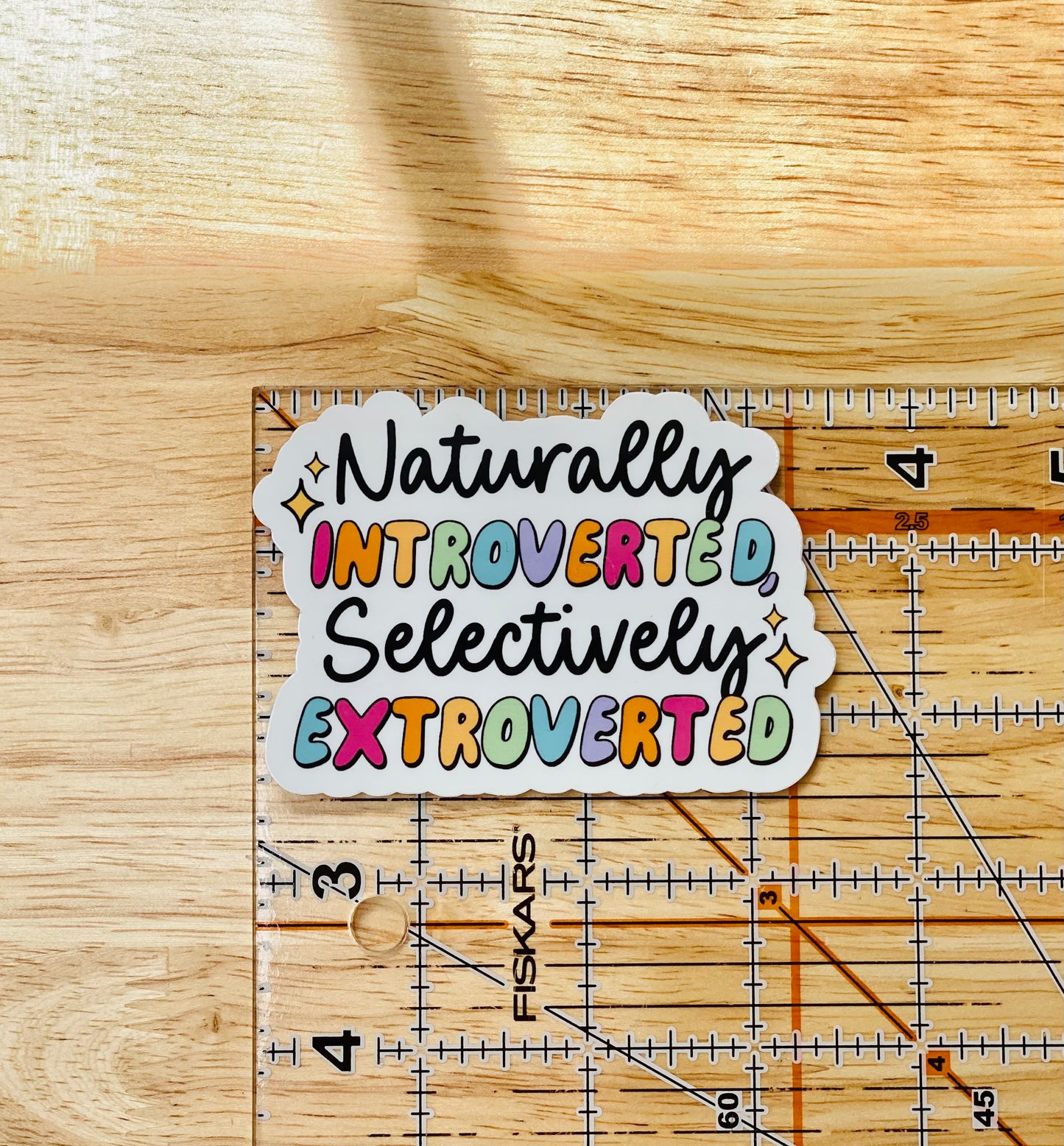 Naturally Introverted Selectively Extroverted Sticker