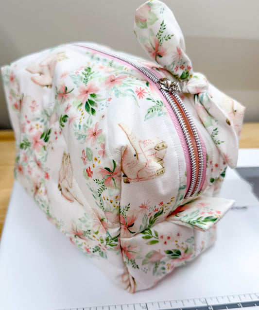 Tall Quilted Makeup Bag Boho Boots