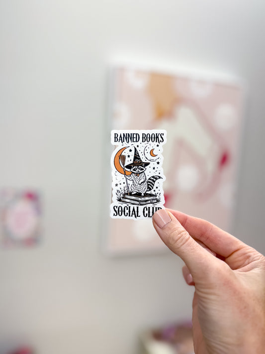 Banned Books Social Club Sticker