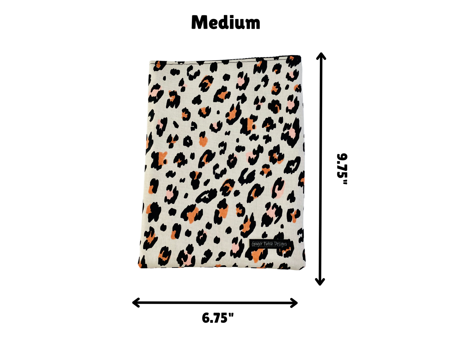 Leopard Canvas Book Sleeve, Large Book Sleeves, Bookish iPad Sleeve, Fashion Tablet Cover, Journal Cover, Oversized Padded Book Sleeves