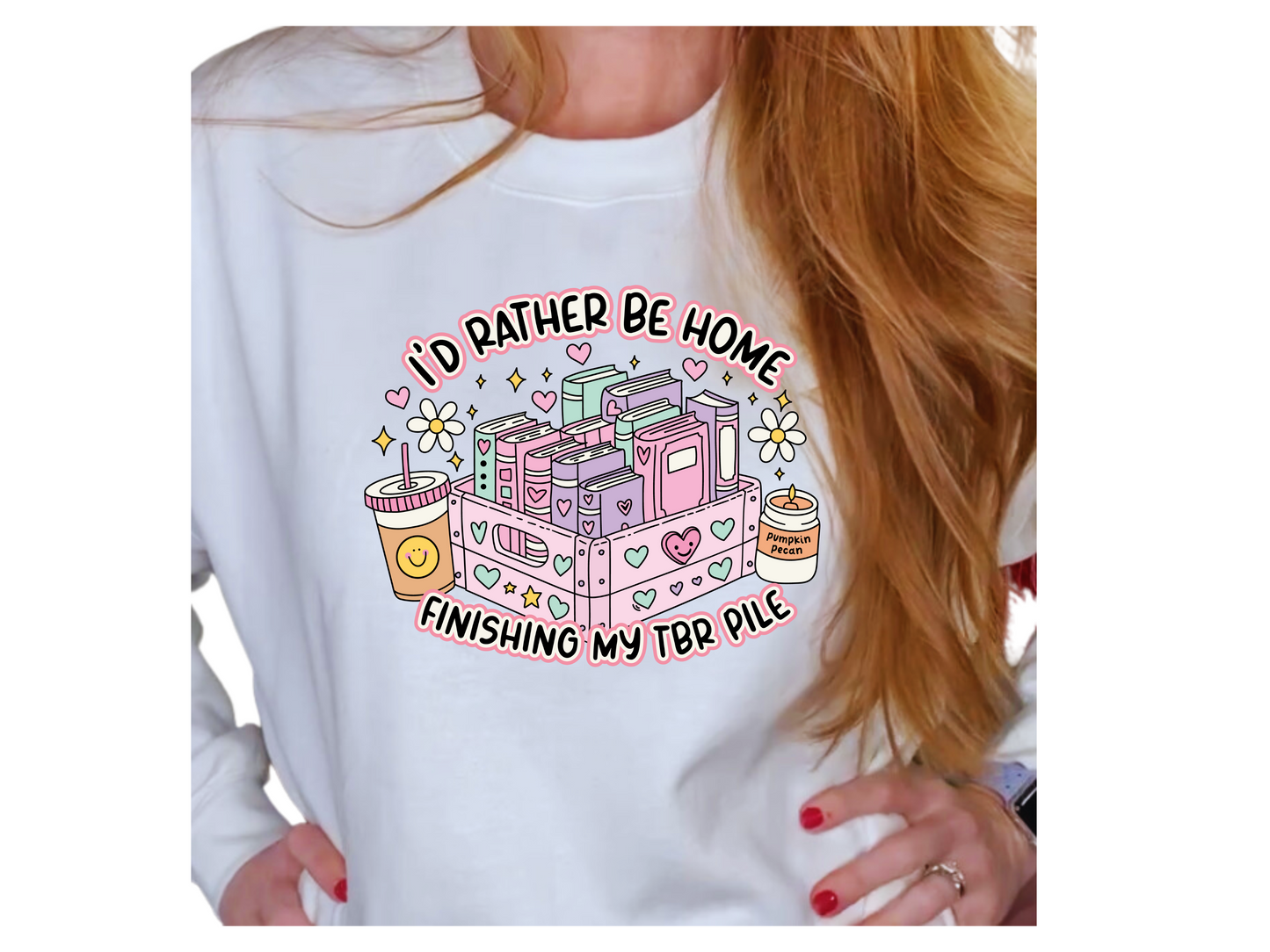 Finishing My TBR Pile Sweatshirt