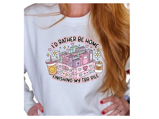 Finishing My TBR Pile Sweatshirt