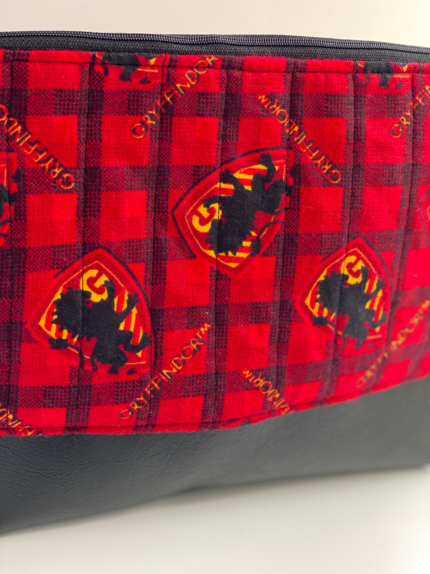 Red Gryffindor Quilted Flannel Jumbo Pouch