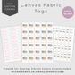 Custom 100% Cotton Canvas Sew-In Fabric Tags