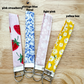 Floral Fabric Keychain