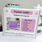 Ella Keychain Wallet Sewing Kit ~ Purple Wildflower ~PDF Pattern Digital Download & Video Tutorial