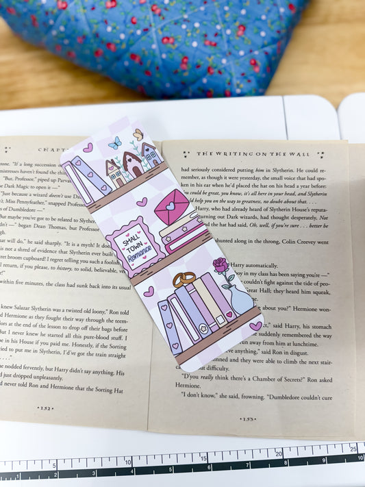 Small Town Romance Book Stack Matte Bookmark