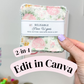EDITABLE 2-in-1 Face Wipes Wrap Labels | Custom Packaging