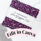 EDITABLE Jar Gripper Wrap Labels | Custom Packaging