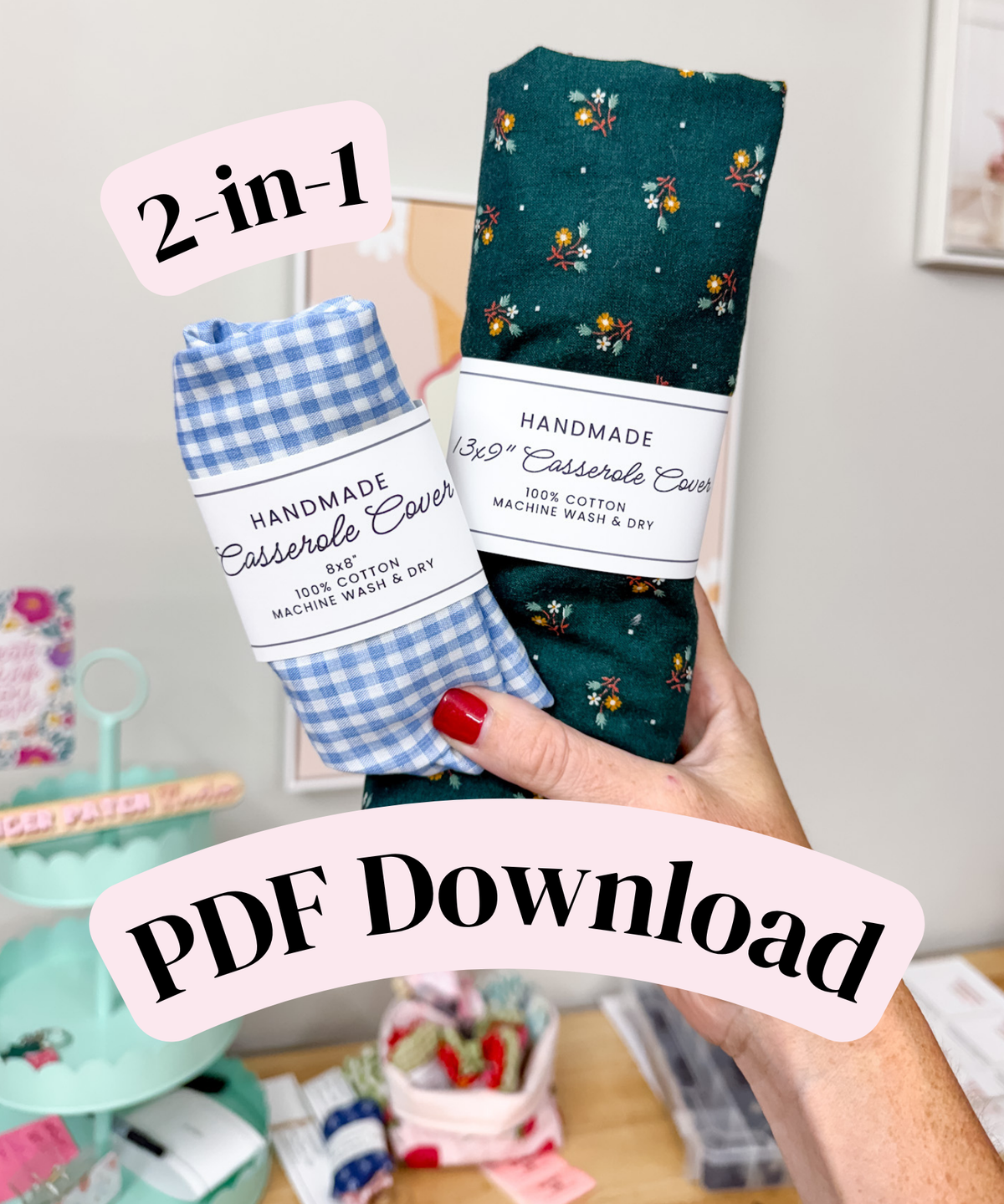 PDF DOWNLOAD Casserole Cover Wrap Labels | PRINTABLE TEMPLATES