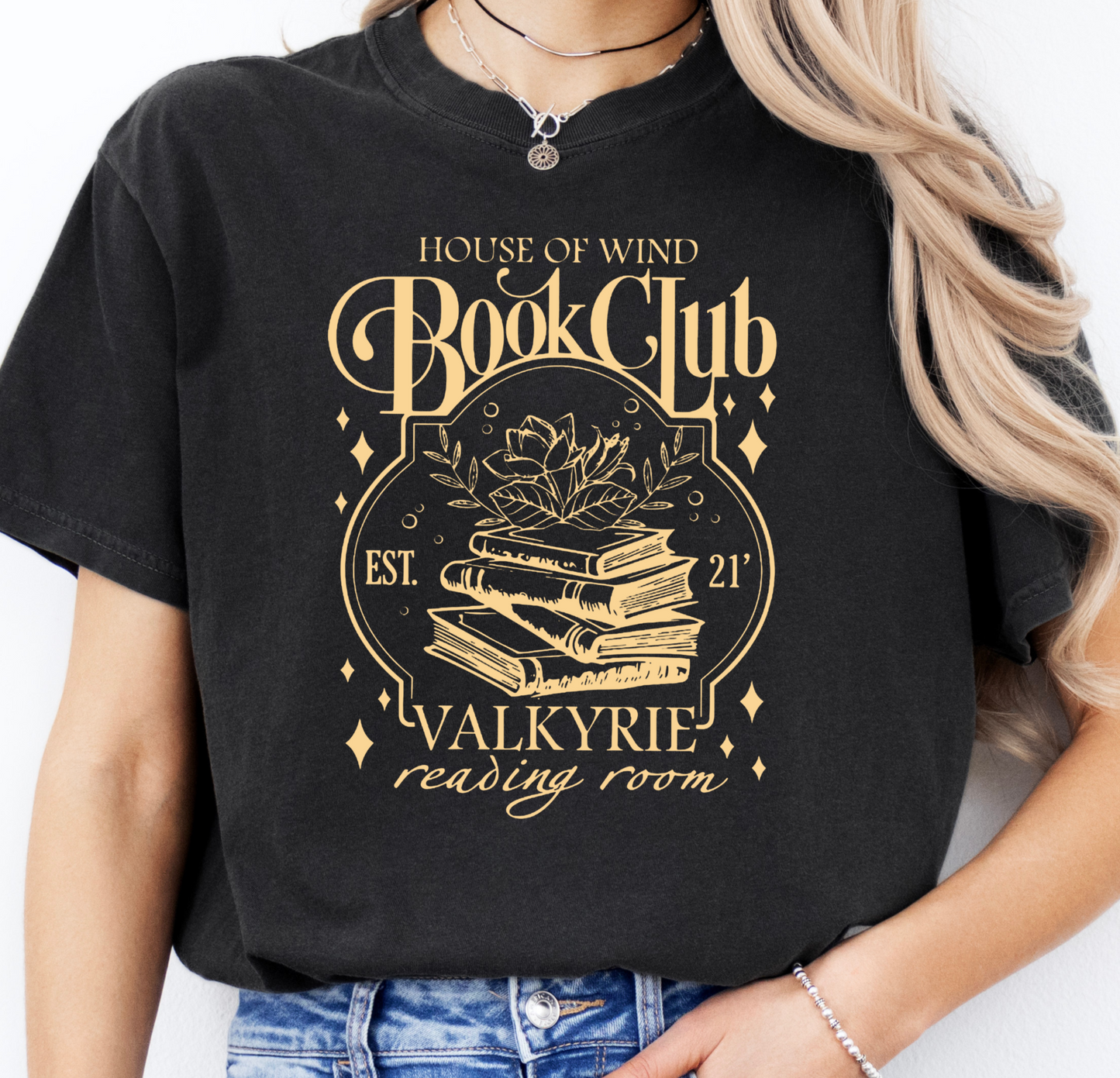 House of Wind Book Club T-Shirt, ACOTAR Black T-Shirt