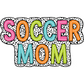 Soccer Mom T-Shirt, Bright Color Soccer Tee, Dalmatian Dots