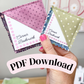 2-in-1 PDF DOWNLOAD Corner Bookmark Label Cards | PRINTABLE LABELS