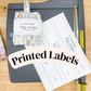 PRINTED LABELS Bag Holder Wrap Labels