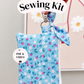 Ella Keychain Wallet Sewing Kit ~ Pink Strawberry Daisy ~PDF Pattern Digital Download & Video Tutorial