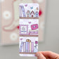 Small Town Romance Book Stack Matte Bookmark