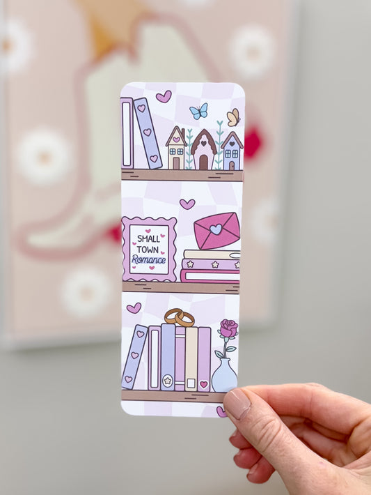 Small Town Romance Book Stack Matte Bookmark