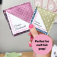 PRINTED LABELS Corner Bookmark Card Labels