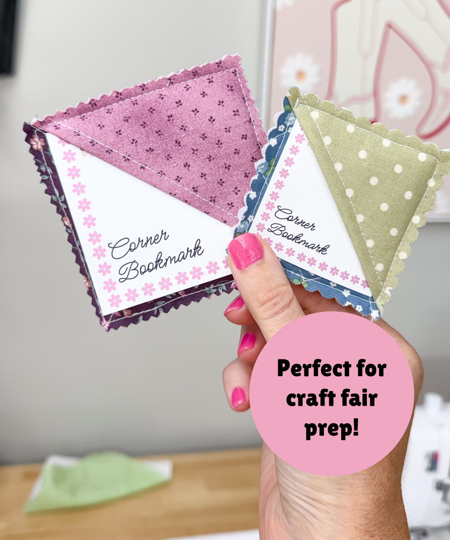 PRINTED LABELS Corner Bookmark Card Labels