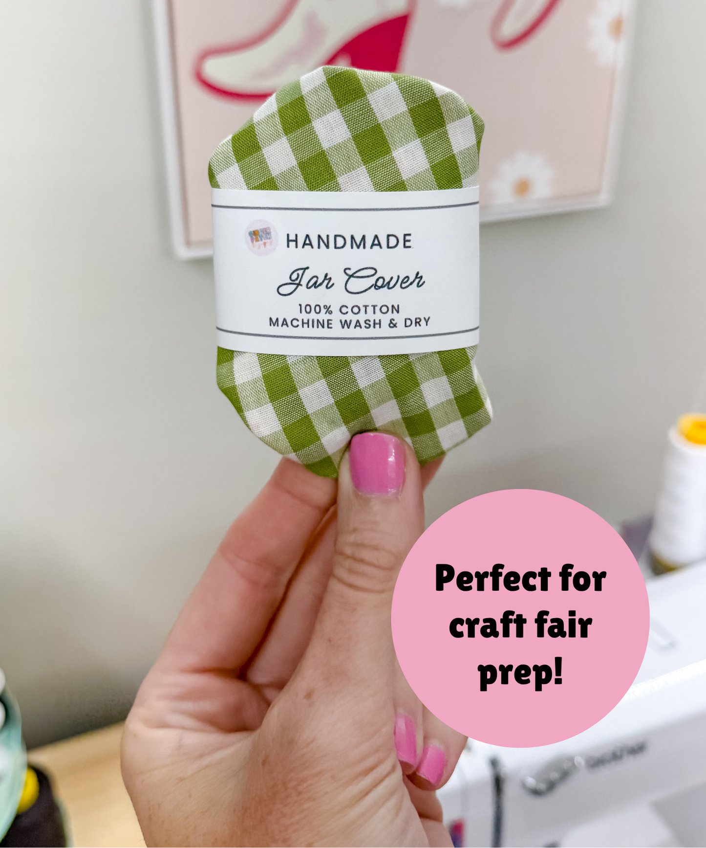 PRINTED LABELS Jar Cover Wrap Labels