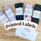 PRINTED LABELS Bowl Cover Wrap Labels