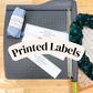 PRINTED LABELS Casserole Cover Wrap Labels
