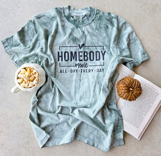 Homebody Mode Green Color Blast T-Shirt