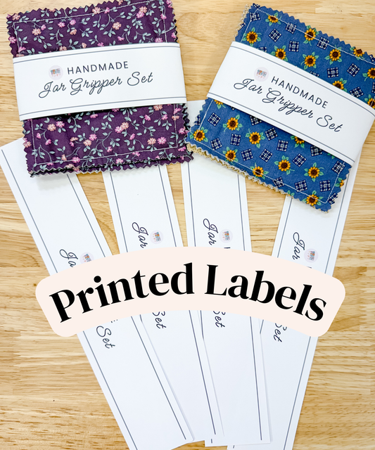 PRINTED LABELS Jar Gripper Wrap Labels