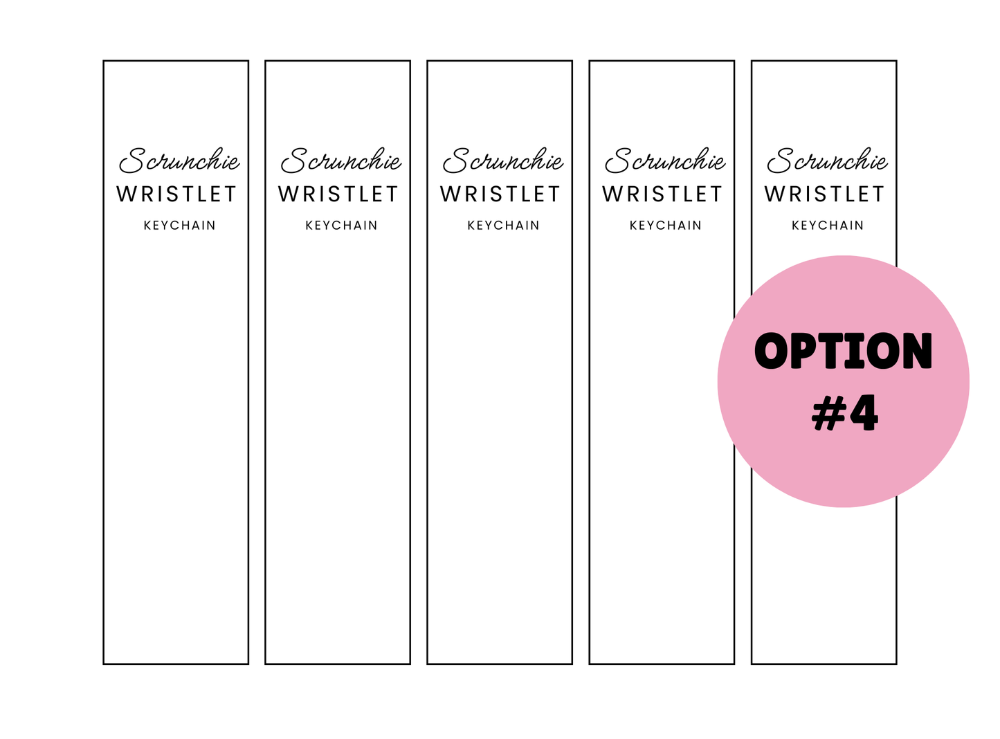 PRINTED LABELS Scrunchie BUNDLE Wrap Labels