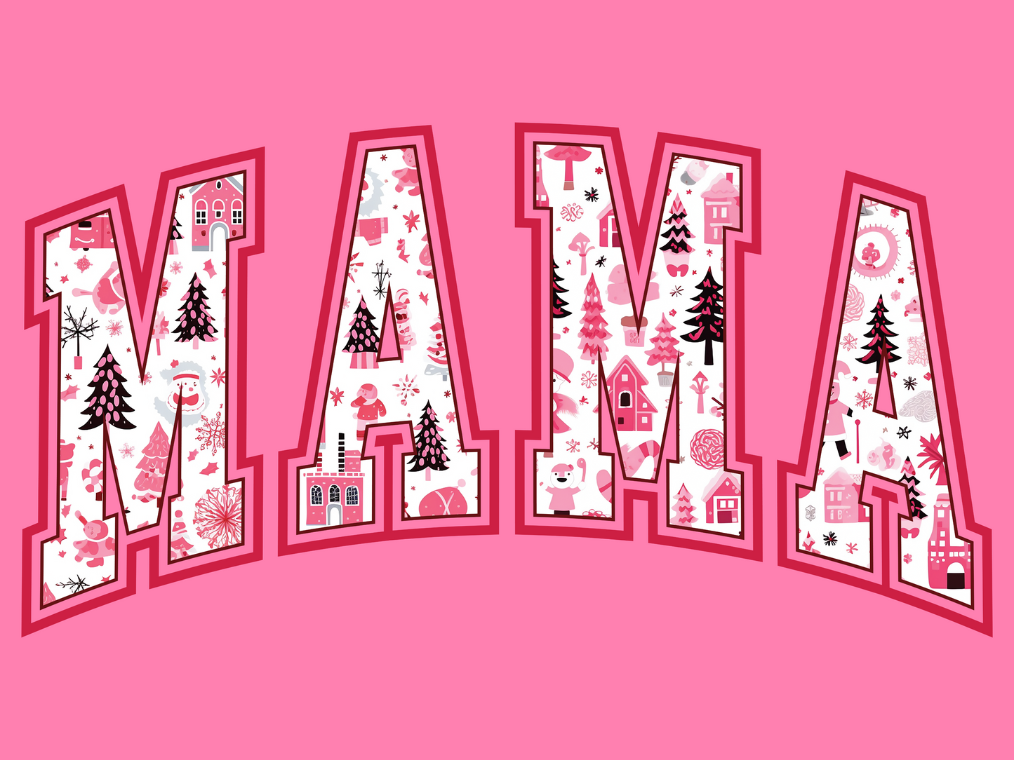 MAMA Pink Christmas Sweatshirt