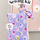 Ella Keychain Wallet Sewing Kit ~ Purple Butterfly ~PDF Pattern Digital Download & Video Tutorial