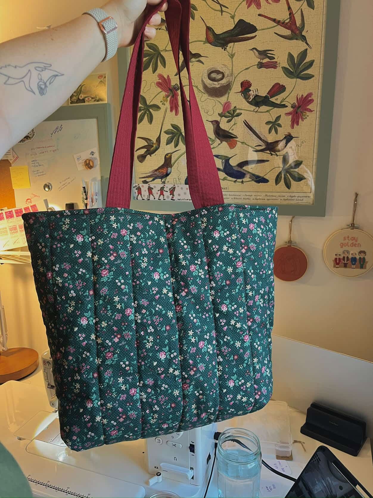 Beginner Quilted Tote Bag PDF Sewing Pattern ~ Digital Download with Video Tutorial