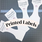 PRINTED LABELS Scrunchie BUNDLE Wrap Labels