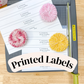 PRINTED LABELS Dish Scrubbies Wrap Labels