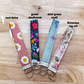 Trendy Quilted Fabric Keychains