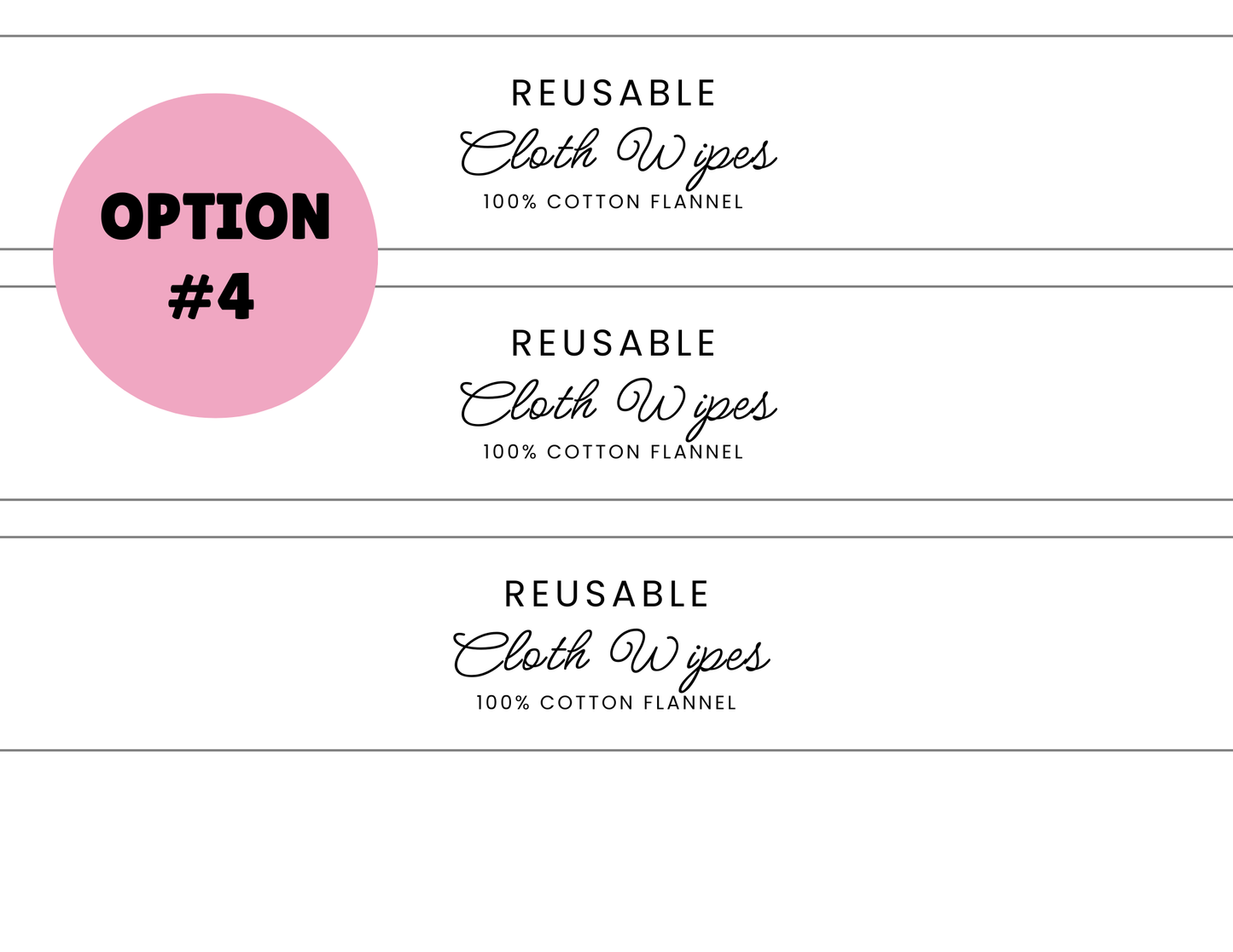 PRINTED LABELS Face Wipes Wrap Labels