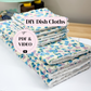 DIY Dish Cloth PDF Sewing Pattern ~ Digital Download with Video Tutorial