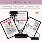 Ella Keychain Bow Wallet Pattern | PDF Instant Download + Video Tutorial Access