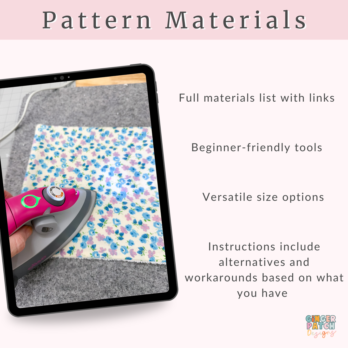 DIY Dish Cloth PDF Sewing Pattern ~ Digital Download with Video Tutorial