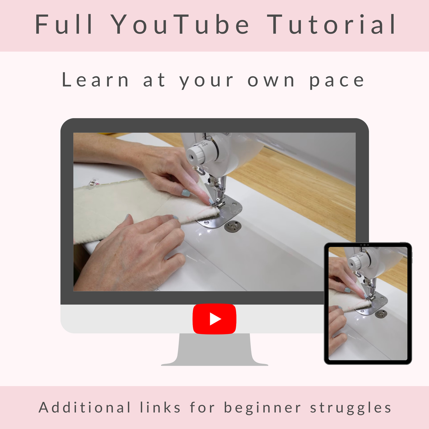 Microwave Bowl Cozy Sewing Pattern (3 Sizes) | PDF Pattern + Video Tutorial